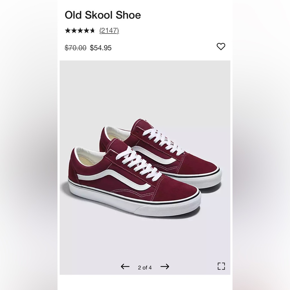 Vans suade old skool women’s shoe size 5